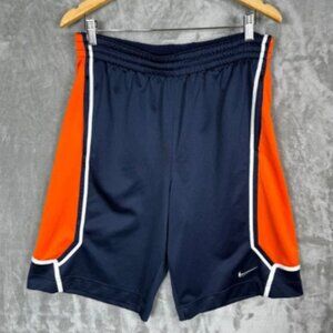 Nike Sphere Dry Elite Basketball Shorts Mens Medium Blue Orange Sports Baggy